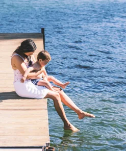 minnow Boys Brief | Swim Navy Gingham Discount