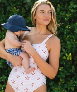 minnow Boys Brief | Swim Navy Gingham Discount