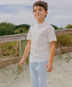 minnow Boys Canvas Pant Light Blue Fashion