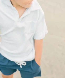 minnow Boys Canvas Short Navy Fashion