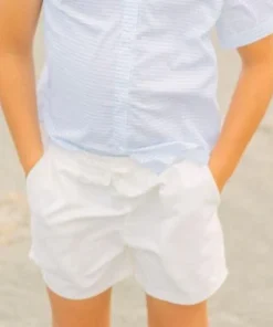 minnow Boys Canvas Short White New