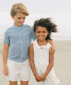 minnow Boys Canvas Short White New