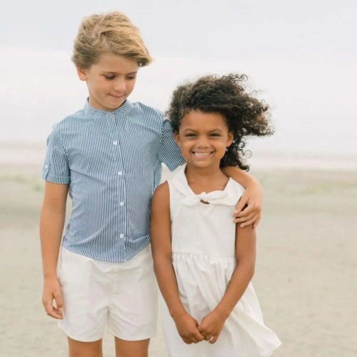 minnow Boys Canvas Short White New