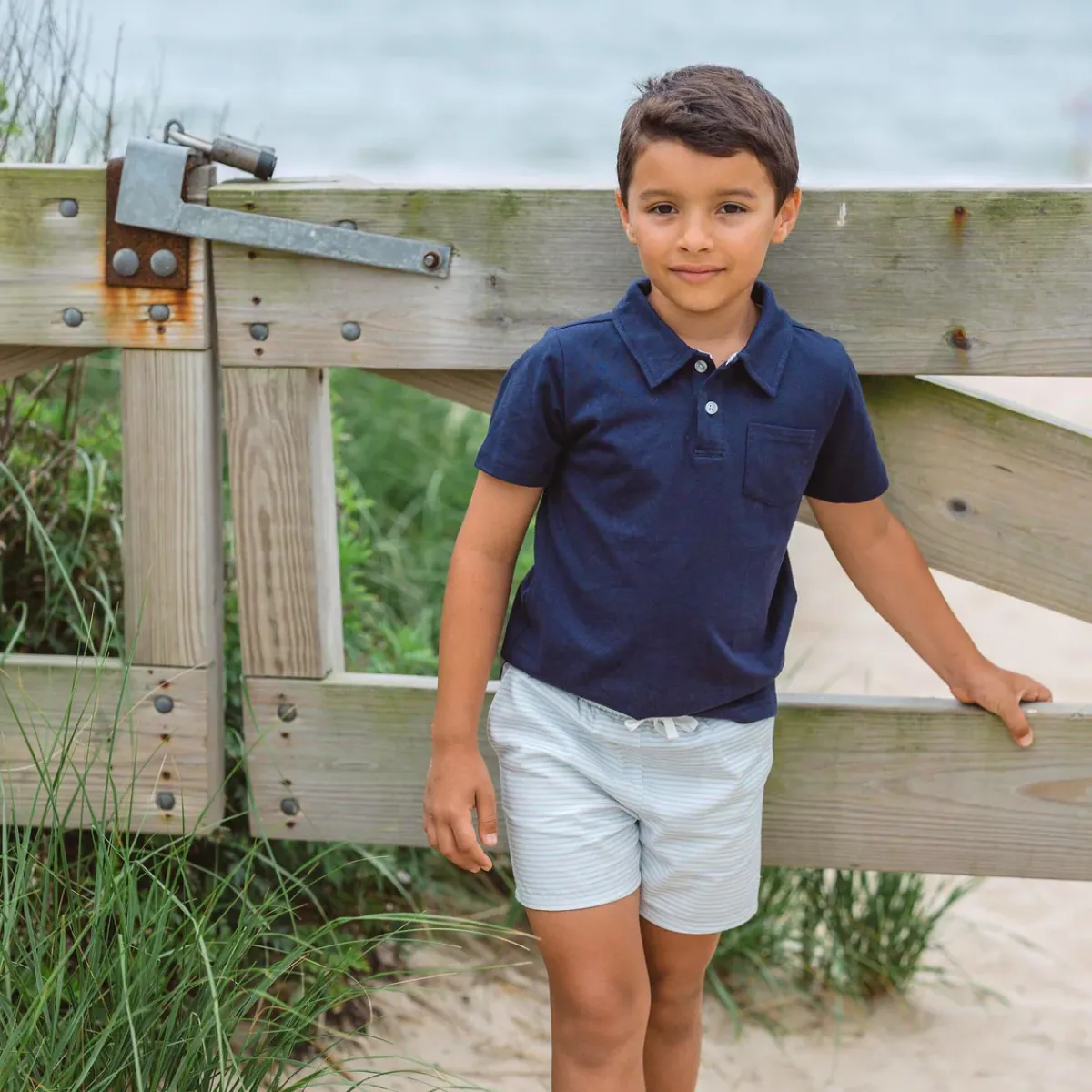 minnow Boys Cotton Polo Navy Best