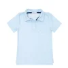 minnow Boys Cotton Polo Powder Blue Stripe Hot