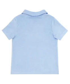 minnow Boys French Terry Polo Shirt Briland Blue Online