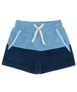 minnow Boys French Terry Short | Swim Freshwater Blue Navy Colorblock Discount