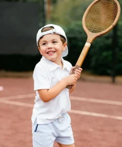 minnow Boys French Terry Short Powder Blue Stripe Hot