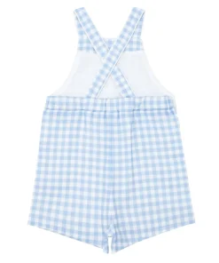 minnow Boys Overall Oasis Blue Gingham Best