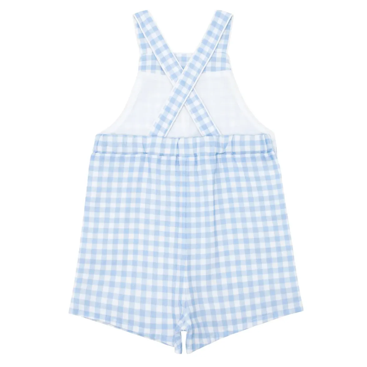 minnow Boys Overall Oasis Blue Gingham Best