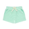 minnow Boys Stripe French Terry Short Abaco Green Hot