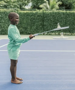 minnow Boys Stripe French Terry Short Abaco Green Hot