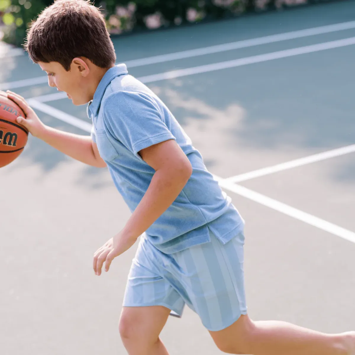 minnow Boys Terry Polo | Swim Freshwater Blue Best