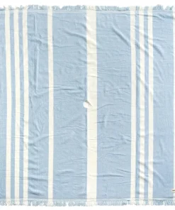 minnow Business & Pleasure Beach Blanket, Vintage Blue Stripe Clearance