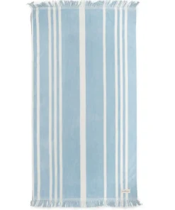 minnow Business & Pleasure Beach Towel, Vintage Blue Stripe Fashion
