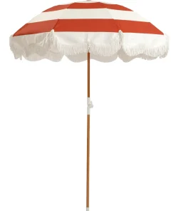 minnow Business & Pleasure Holiday Beach Umbrella, Capri Stripe Online