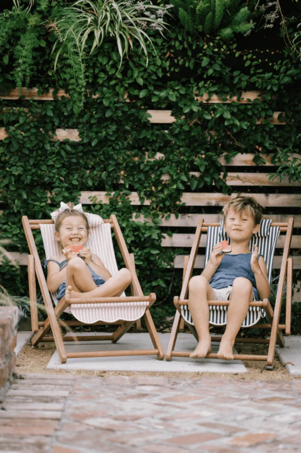 minnow Business & Pleasure Mini Sling, Navy Stripe Discount