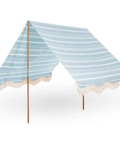 minnow Business & Pleasure Premium Beach Tent, Vintage Blue Stripe Hot
