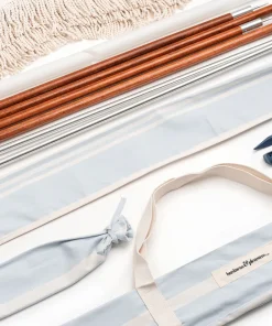 minnow Business & Pleasure Premium Beach Tent, Vintage Blue Stripe Hot