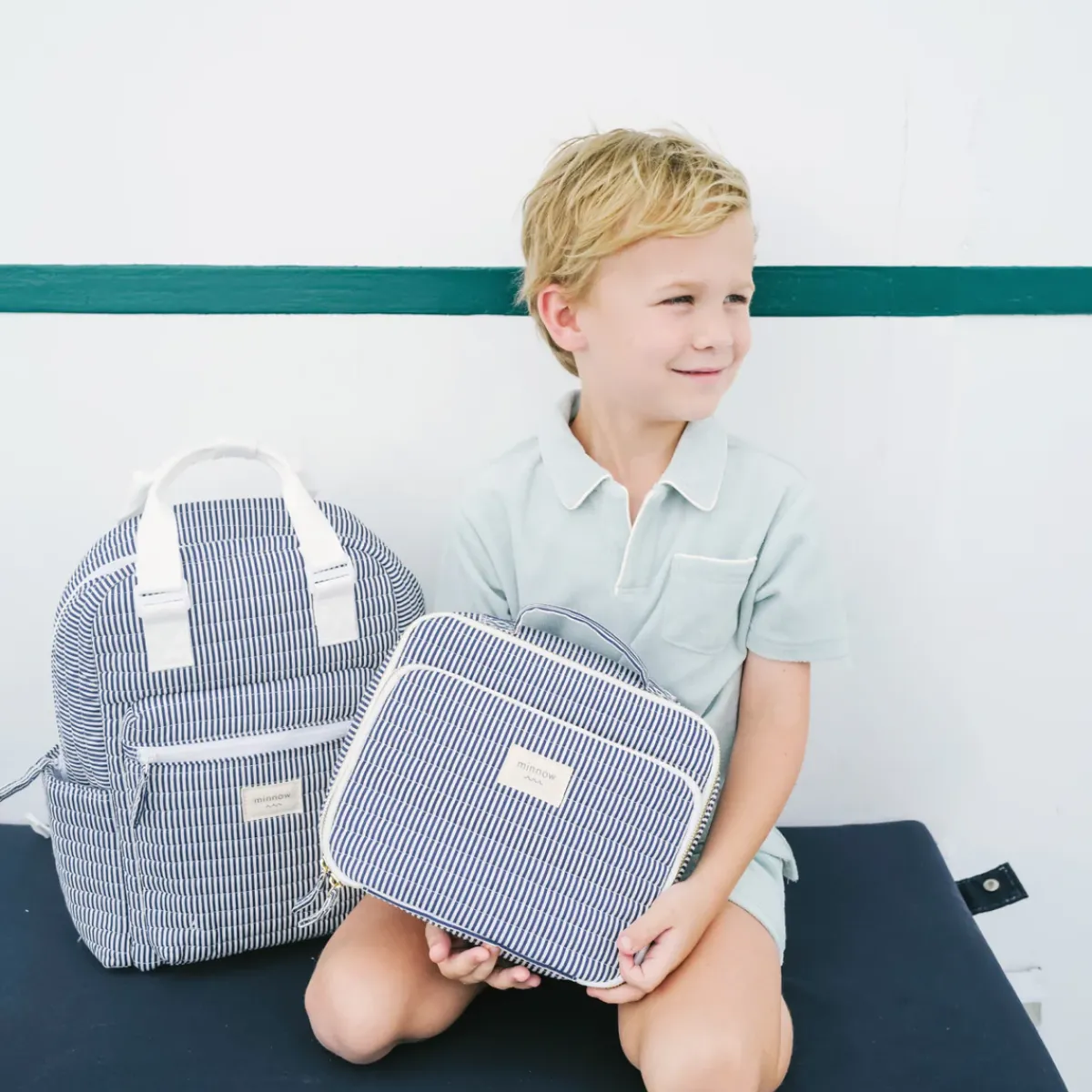 minnow Everyday Backpack | Swim Navy Stripe Sale