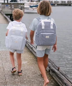 minnow Everyday Backpack Powder Blue Stripe Discount