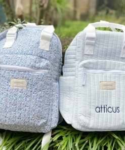 minnow Everyday Backpack Powder Blue Stripe Clearance