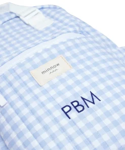 minnow Everyday Backpack Oasis Blue Gingham Online