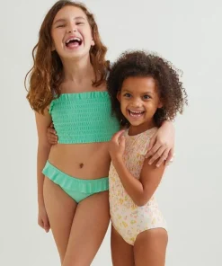 minnow Girls Bikini Bottom Palm Green Clearance