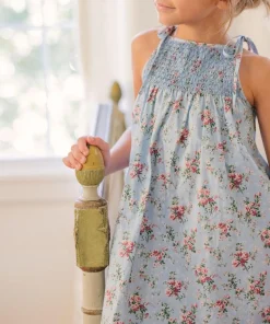 minnow Girls Brock Collection X Smocked Dress Provence Blue Best