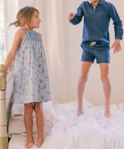 minnow Girls Brock Collection X Smocked Dress Provence Blue Best