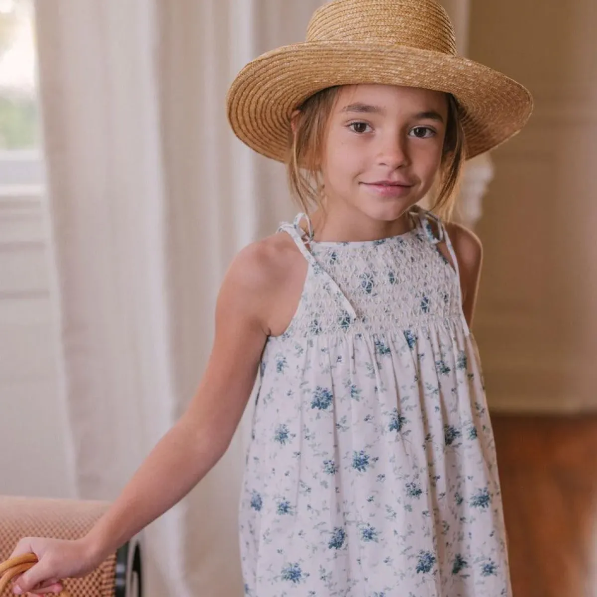 minnow Girls Brock Collection X Smocked Dress Classic Fleur New