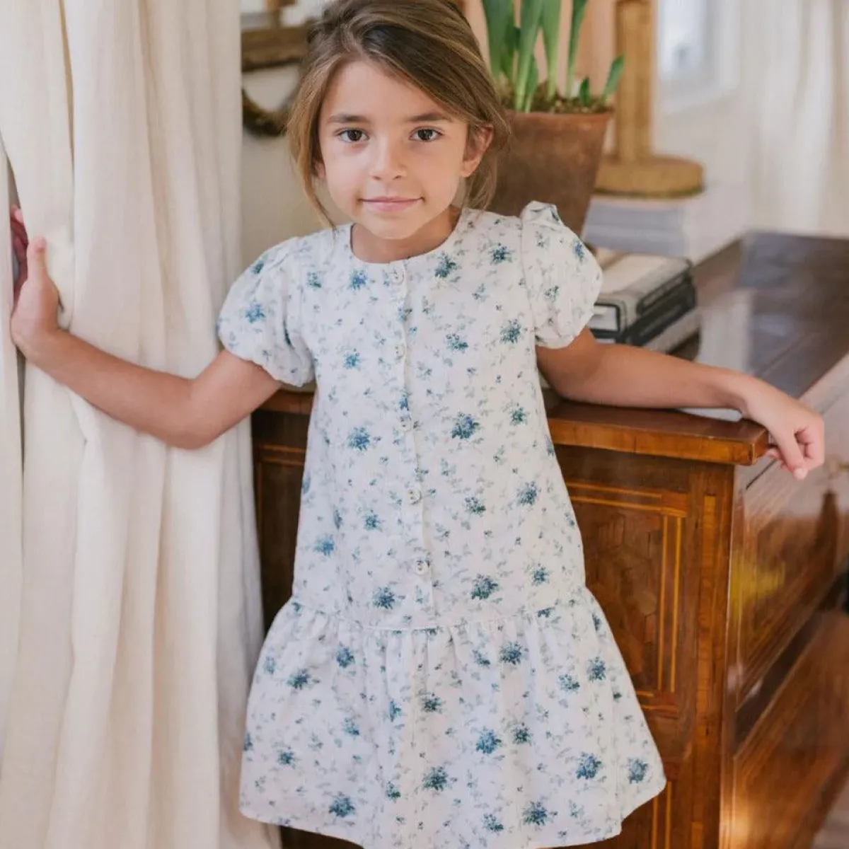 minnow Girls Brock Collection X Drop Waist Dress Classic Fleur Online