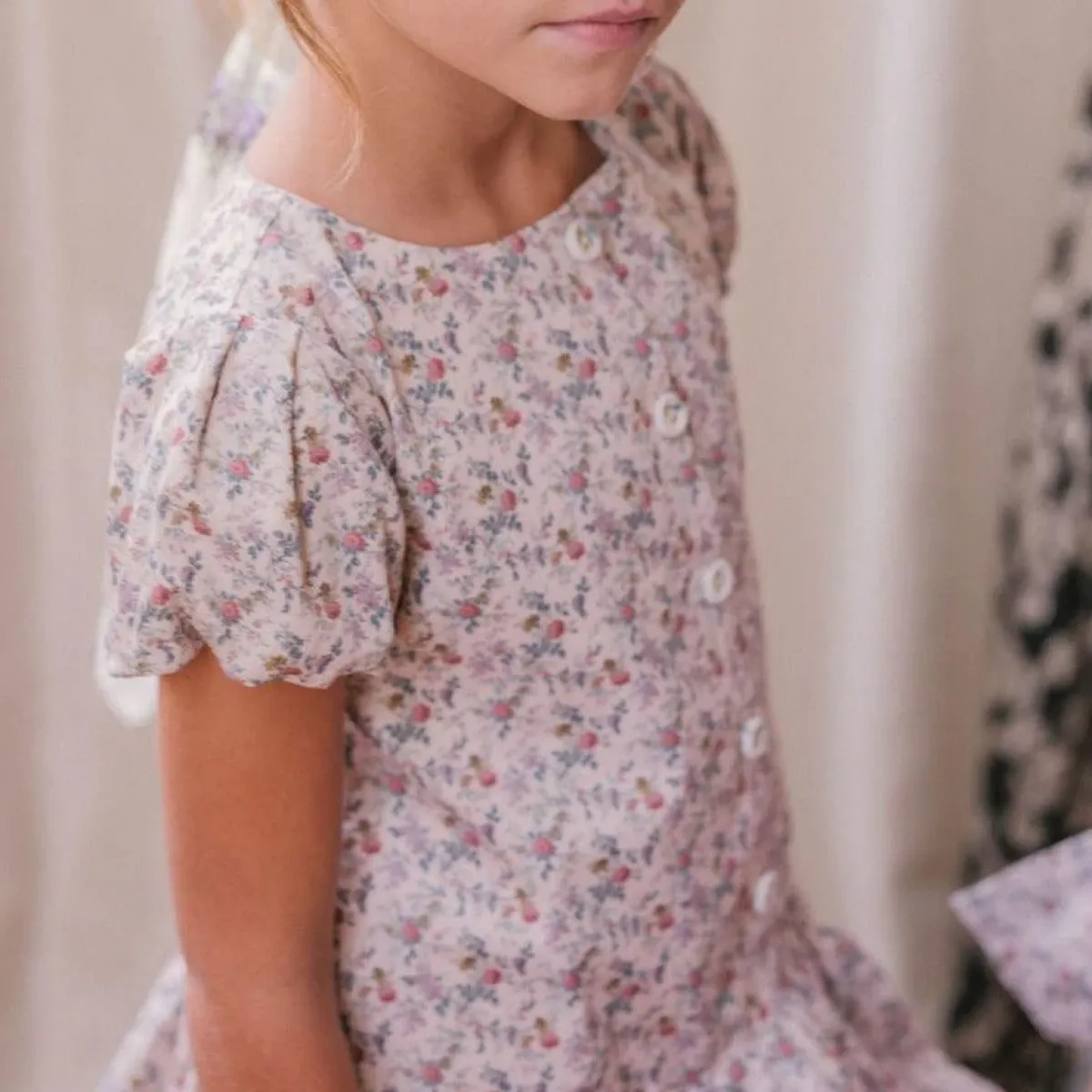 minnow Girls Brock Collection X Drop Waist Dress Primrose Online