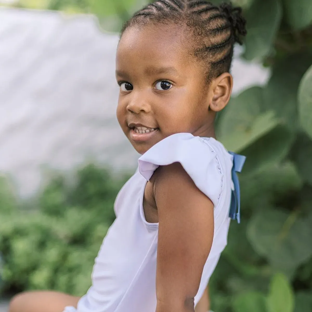 minnow Girls Cap Sleeve Rashguard One Piece Bay Lavender Sale