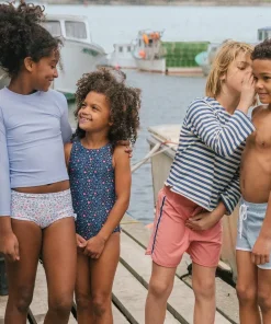 minnow Girls Capeside Vineyard Swim Shorts Capeside White Outlet