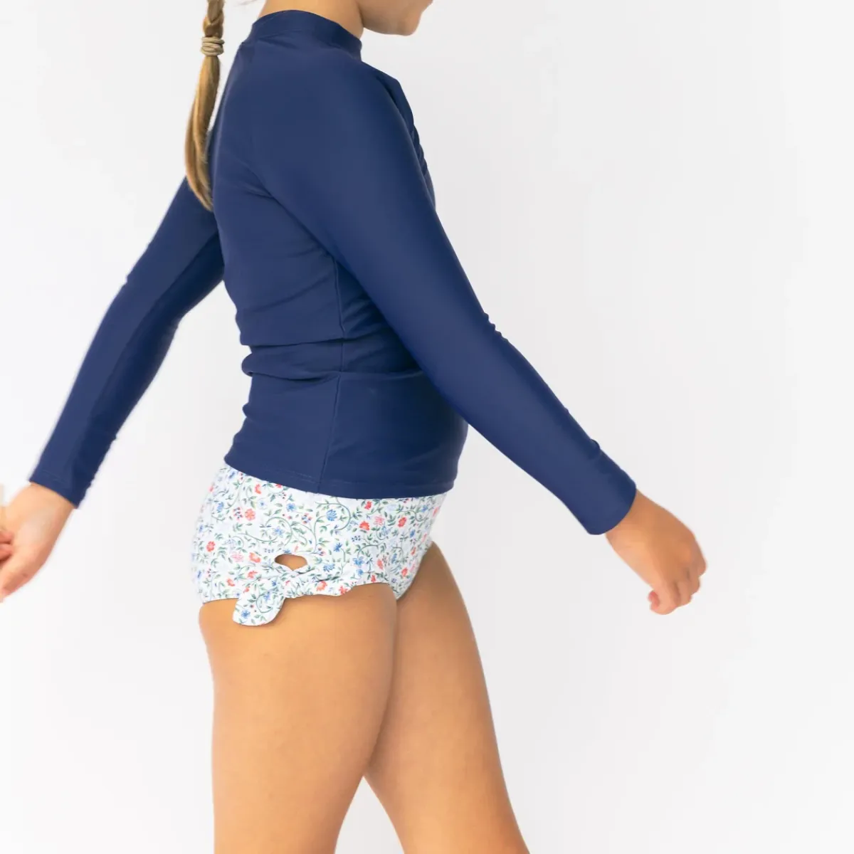 minnow Girls Capeside Vineyard Swim Shorts Capeside White Outlet