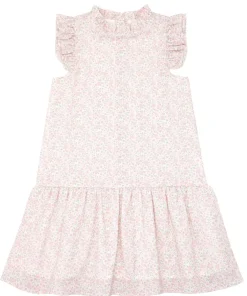 minnow Girls Drop Waist Dress Antique Floral Discount