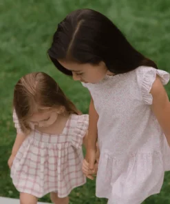 minnow Girls Drop Waist Dress Antique Floral Discount