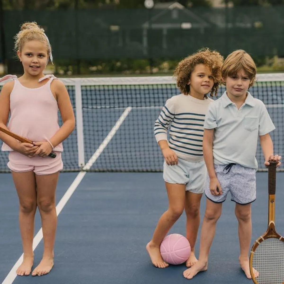 minnow Girls French Terry Bloomer Set Pink Best