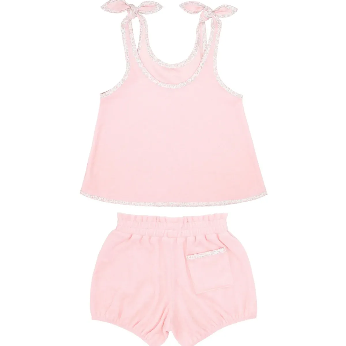 minnow Girls French Terry Bloomer Set Pink Best