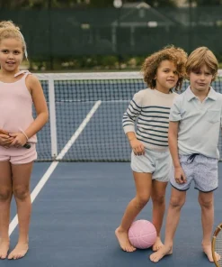 minnow Girls French Terry Bloomer Set Pink Hot