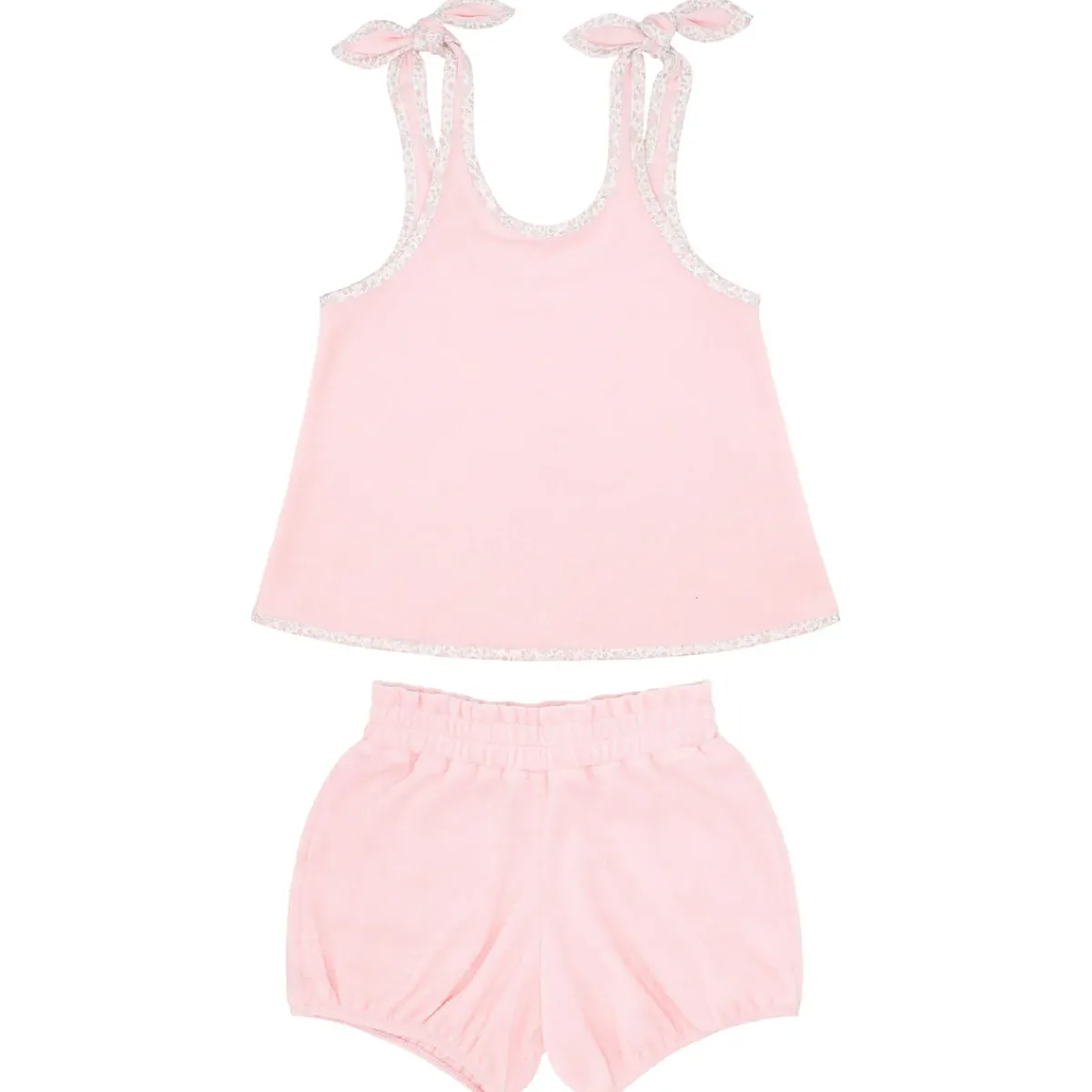 minnow Girls French Terry Bloomer Set Pink Fashion
