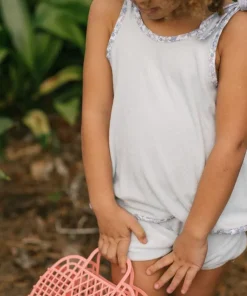 minnow Girls French Terry Bloomer Set Light Blue Online