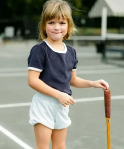 minnow Girls French Terry Bloomer Set Light Blue Online