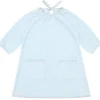 minnow Girls French Terry Dress Light Blue Hot