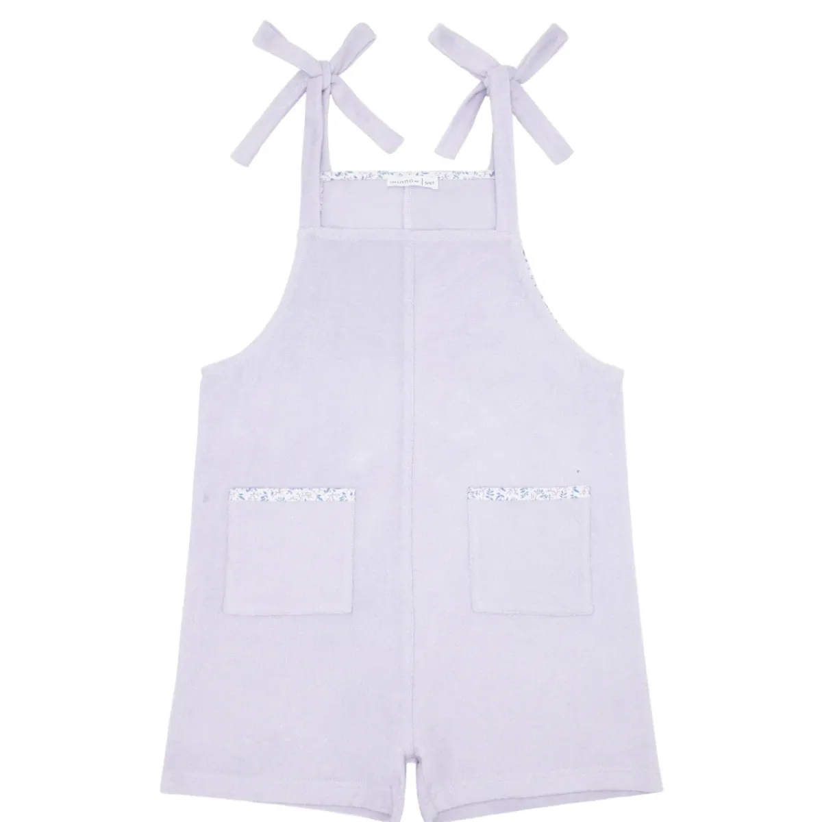 minnow Girls French Terry Romper Bay Lavender Hot