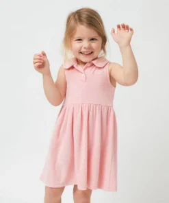 minnow Girls French Terry Tennis Dress Conch Pink Clearance
