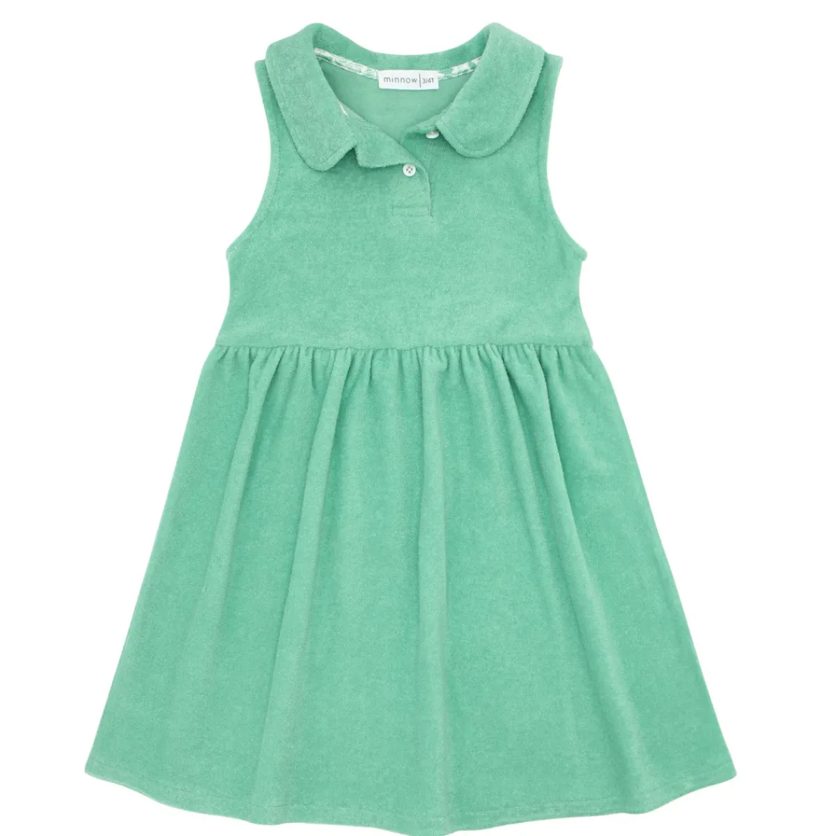 minnow Girls French Terry Tennis Dress Abaco Green Clearance
