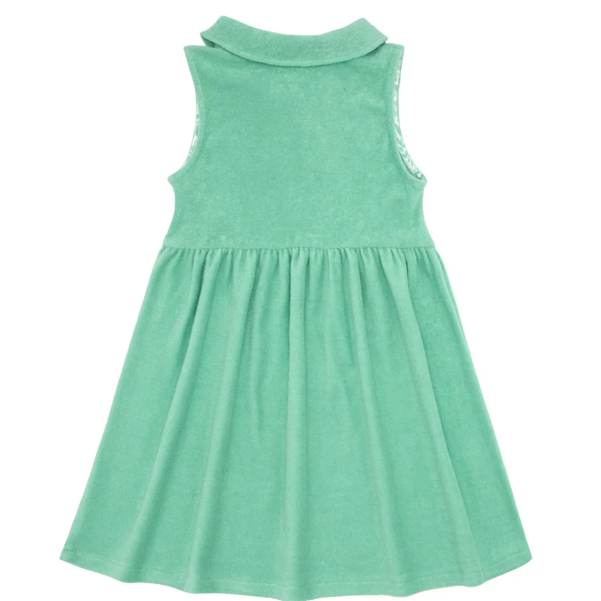 minnow Girls French Terry Tennis Dress Abaco Green Clearance