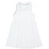 minnow Girls French Terry Tennis Dress White Clearance